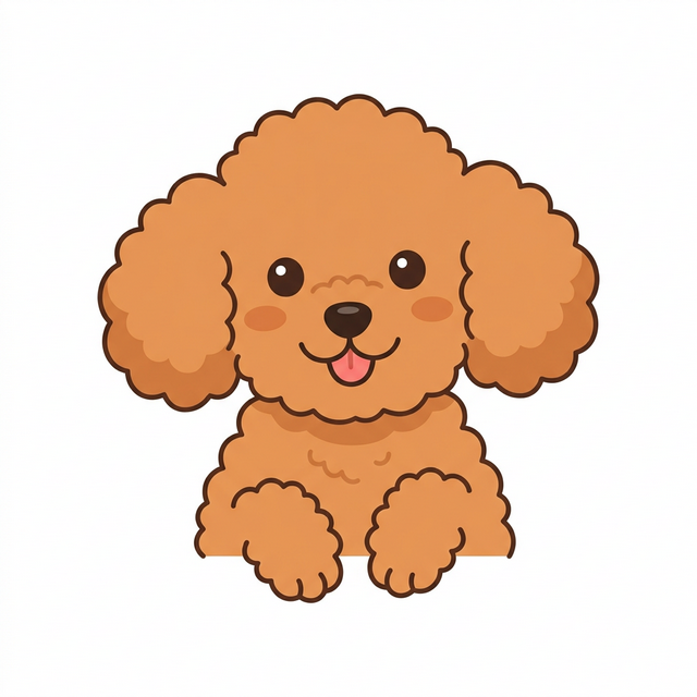 Brown Poodle